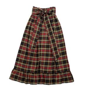 NWOT - Elizabeth Wilson Tartan size L skirt
